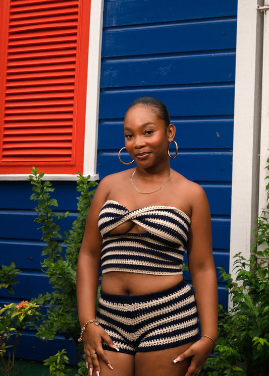 Color Crochet Shorts